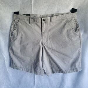 nwt members mark everyday flat front‎ short 40 light tan
